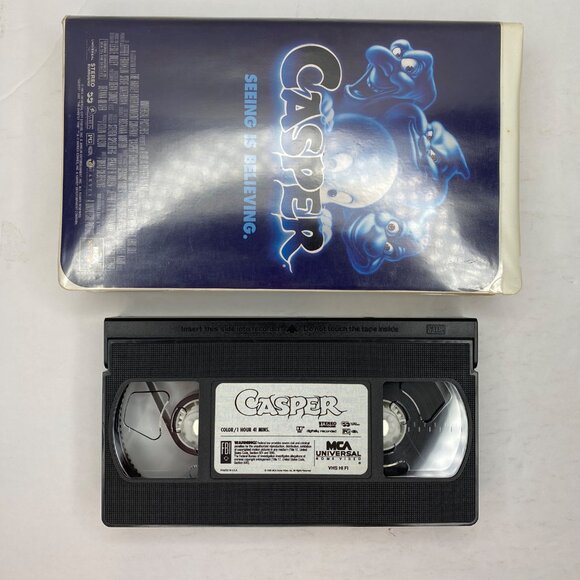Vintage Casper VHS Tape Plastic Clamshell Case Bill Pullman Ricci Family film - Picture 6 of 10